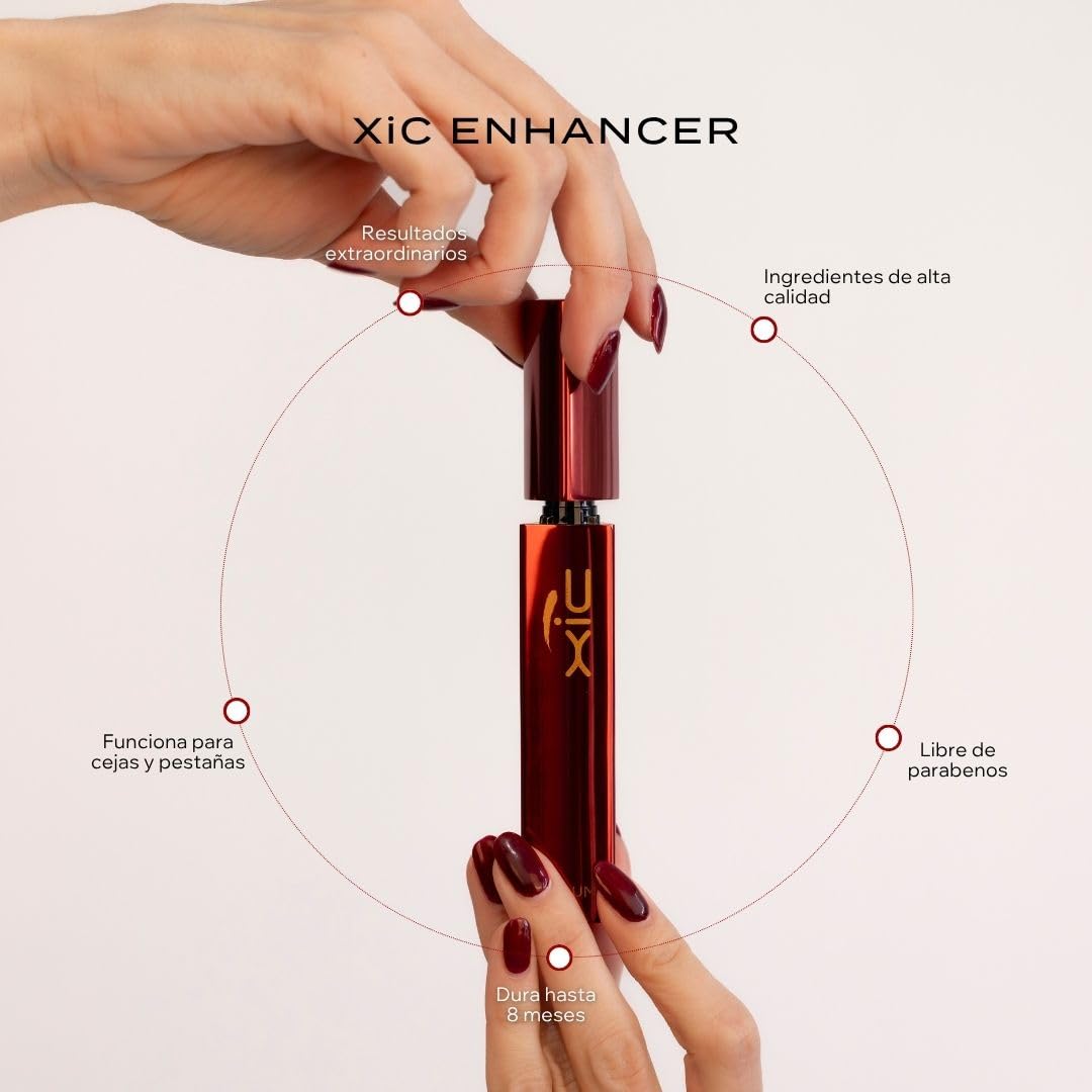 Dłuższe i mocniejsze serum do rzęs i brwi, mocniejsze, gęste, gęste rzęsy. Leczenie XiC Enhancer, do 8 miesięcy, 5,5 ml. XiC Glam