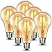 Edison Vintage Glühbirne E27, HUSTUNG E27 LED Vintage 4W Retro LED Lampe Warmweiß 2700K, Antike Glühbirne LED Glühbirne E27 Vintage Ideal für Pendelleuchte, Tischleuchte, Wandleuchte usw - 6er Pack