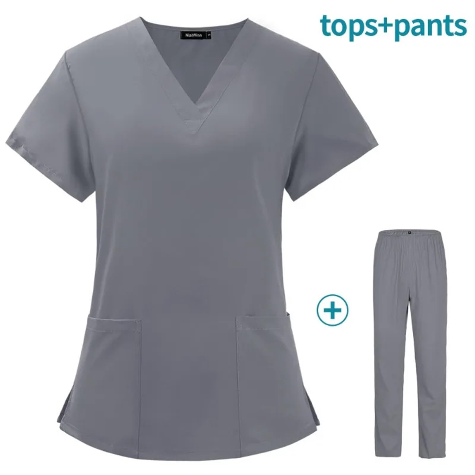 Uniforme Sanitario Unisex Traje de túnica médico SPA, Uniformes quirúrgicos, Conjunto Uniforme for Mujer, Enfermera, clínico Belleza, Top + pantalón