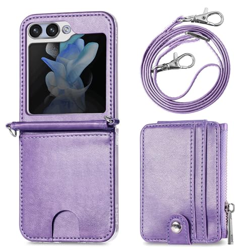 Housse Samsung Z Flip 3 antichoc violette pour protéger et porter son téléphone