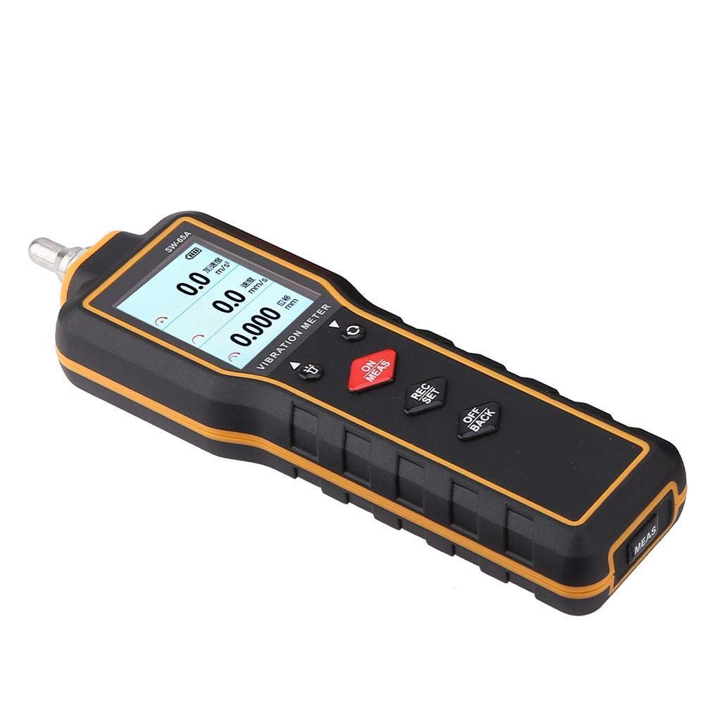 Walfront Misuratore di Vibrazioni, SW-65A, Misuratore di Vibrazioni, Palmare, Misuratore di Vibrazione, Misuratore di Misurazione, Vibrometro Analizzatore