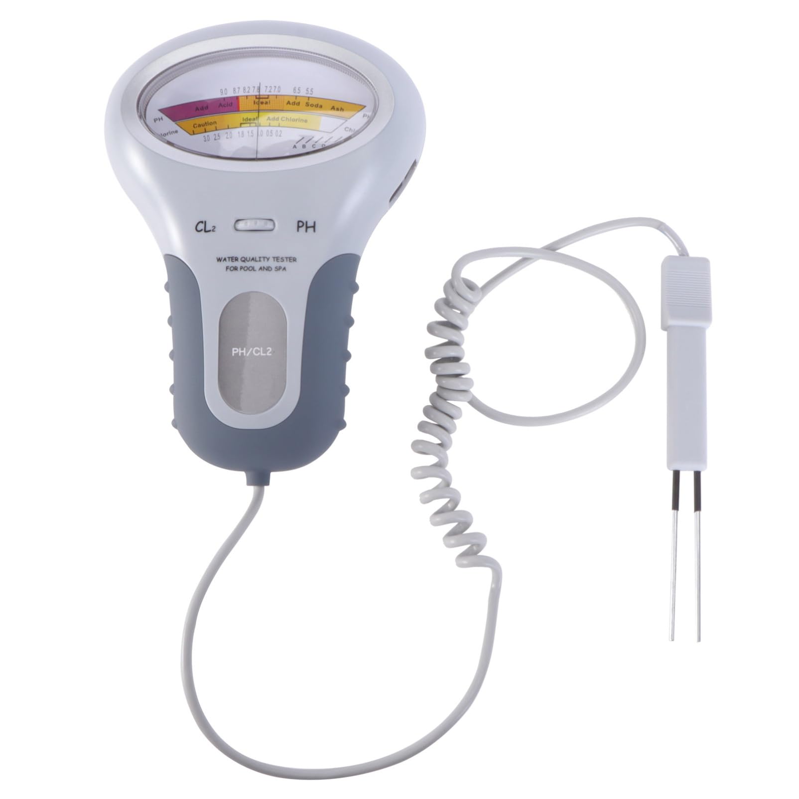 Toddmomy Medidor de Ph Portátil para Piscina y Spa Plástico Resistente, Lecturas Rápidas y Precisas para Diferentes Fuentes de Agua y Piscinas Termales