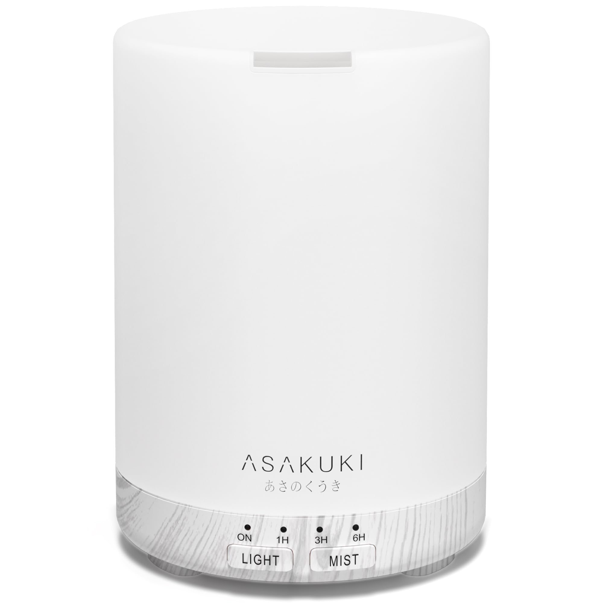 300ml Essential Oil Diffuser, Ultrasonic Aromatherapy Scented Humidifier for Bedroom,Baby Room,Spa with 7 LED Color Lights and Auto Shut-Off, BPA-Free (White Oak Grain)