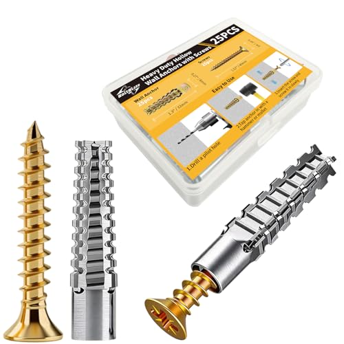 25 PCS Expansion Anchors with Screws