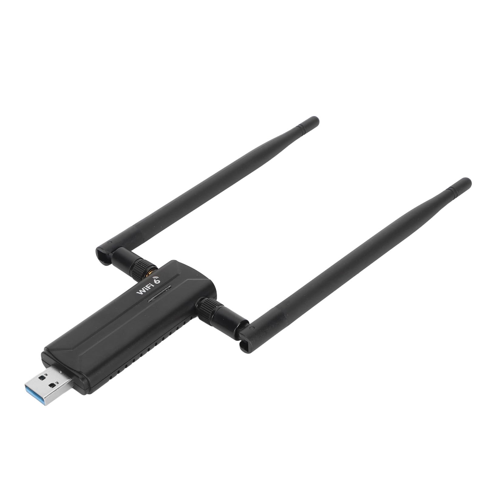 Adaptateur WiFi 6 USB3.0 pour PC, Adaptateur WiFi AX5400M Triple Bande 6 GHz 5 GHz 2,4 GHz, Adaptateur Réseau sans Fil avec 2 Antennes 6 DBi, Prend en Charge 11, 10