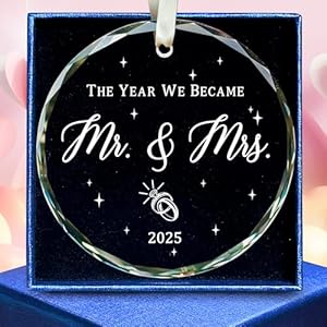 Wedding Gifts Mr and Mrs Gifts Wedding Gift Ideas for Couples 2025 Future Mr and Mrs Gift Ideas 1st Bridal Shower Ornaments for Bride Bride to Be Glass Ornament 2025