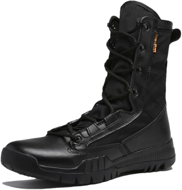 ロングブーツ IONSEOUL Leather Combat Canvas Boots IONSEOUL Leather Combat Canvas Boots (IONSEOUL/ロングブーツ