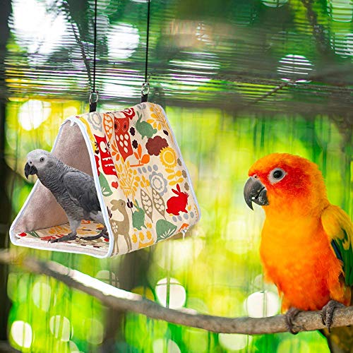 Warm Parrot Cage Bird Cage Bird Supplies Ferret Hammocks Pet Cage Hammock Pet Hammock Winter Bird Bed Hanging Bird House Parrot Hammock Small Pet Bed 2,m - Image 6