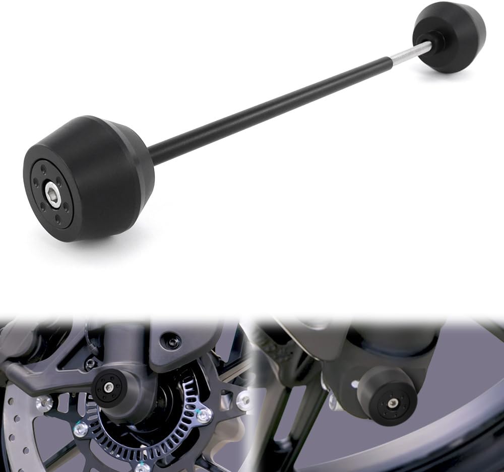 Xitomer Front Axle Sliders Compatible with CFMOTO 450NK 2024-2025, CFMOTO 450SS 2023-2025 Front Fork Wheel Frame Sliders Motorcycle Crash Protector (Front)