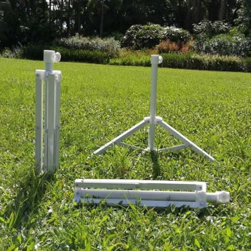 Soporte para sombrilla de hierro blanco de alta estabilidad para accesorios jardin 7