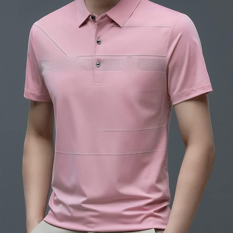 Men's Clothing Casual Shirt Lapel Golf Short Sleeve Business Daily Top T-Shirt