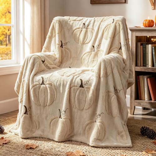 EVERLORIA Herbst Kürbis Decke 130x150 cm
