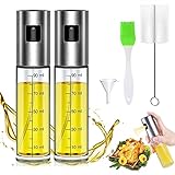 【LEBENSMITTELSICHERHEIT】：Hergestellt aus Premium 304 Edelstahl und 100 ml transparenter Glasflasche in Lebensmittelqualität. Leicht und tragbar,Passende Größe, Sie können es nicht nur in Küche bennutzen oder für outdoor Aktivitäten wie BBQ, Picknick, Junket, Grillen usw verwenden.