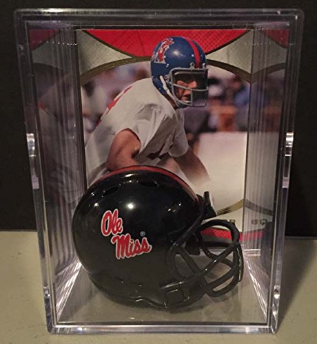 Mississippi Ole Miss Rebels NCAA Helmet Shadowbox w/ Archie Manning card