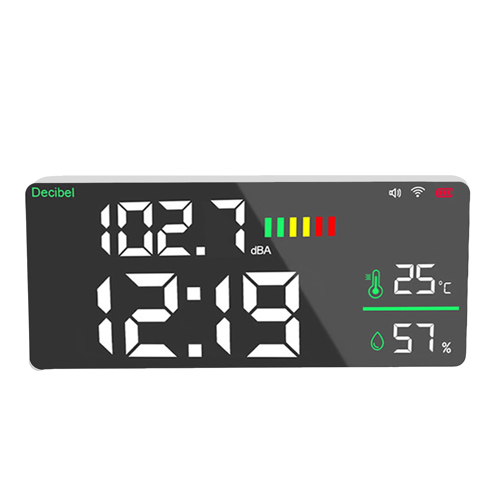 Tonysa Medidor de Nivel de Sonido con Pantalla LED de 11 Pulgadas, para