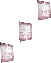 ABOOFAN 3 Peças Cortinas Transparentes Decoração De Casa Rústica Decoração De Casa Girassol Decoração Rústica Janela Cortinas Rústicas Para Sala De Estar Cortinas De Gaze Decorar Cortina