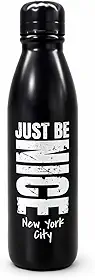 Garrafa Alumínio 750ml Squeeze Térmico Preto Premium Academia Fitness Esportiva Reutilizável Portátil Resistente Garrafa Água Academia Tampa Rosqueável Moderna (Preto Fosco)