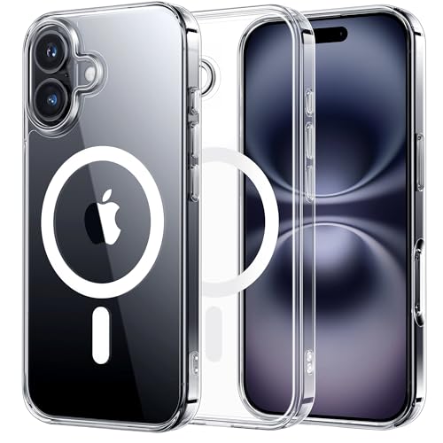 Coque iPhone 16 Plus transparente NIMASO compatible MagSafe avec protection antichoc 6,7 pouces