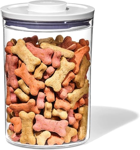 Image of OXO Good Grips Pet POP Container - 3.3 Qt /3.1 L |Ideal for up to 3lbs of Dog Food or 2.5lbs - Cat Food | Airtight Dog and Cat Food Storage Container | BPA Free (Pack of 8)