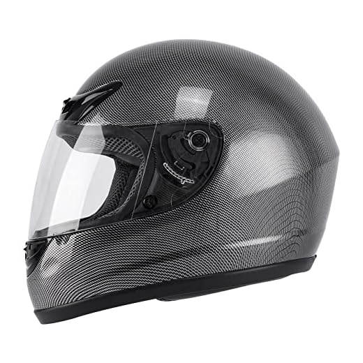 TCMT Size-S Adult Carbon Fiber Full Face Helmet with Flip Up Visor Off Road Street Dirt Bike ATV Motocross Motorcycle Cruiser Scooter Helmet DOT Approved