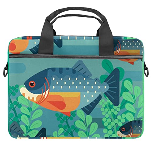Housse ordinateur 14 pouces multicolore sacoche bandoulière PC portable Piranha