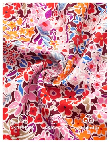 Image of ZESICA Women's 2026 Summer Spring Floral Boho Maxi Dresses Casual Short Sleeve V Neck A Line Flowy Beach Vacation Dress