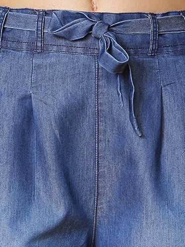 Image of NOVIO Cotton Blend Women Mid Rise Fashion Palazzo for Women