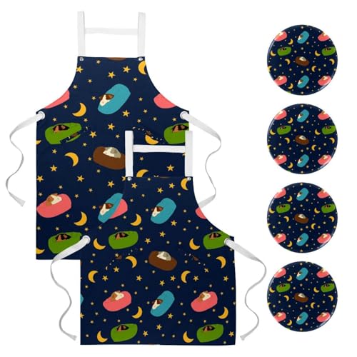 Tablier de serveuse cochon d'inde pour restaurant et nettoyage
