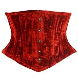 Sady Industry Women's Steel Boned Corset Short Torso Heavy Duty Truly Waist Training Underbust Corse