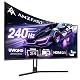 Amzfast Ecran PC Gaming 34 Pouces 240Hz/UWQHD Moniteur Incurvé 3440x1440 (21:9), 1 ms MPRT, Eyes Care, sRGB 130%, Adaptive Sync, HDR, HDMI 2.1x2, DP 1.4x2, VESA 75x75, PIP/PBP, AMZG34C5QPro
