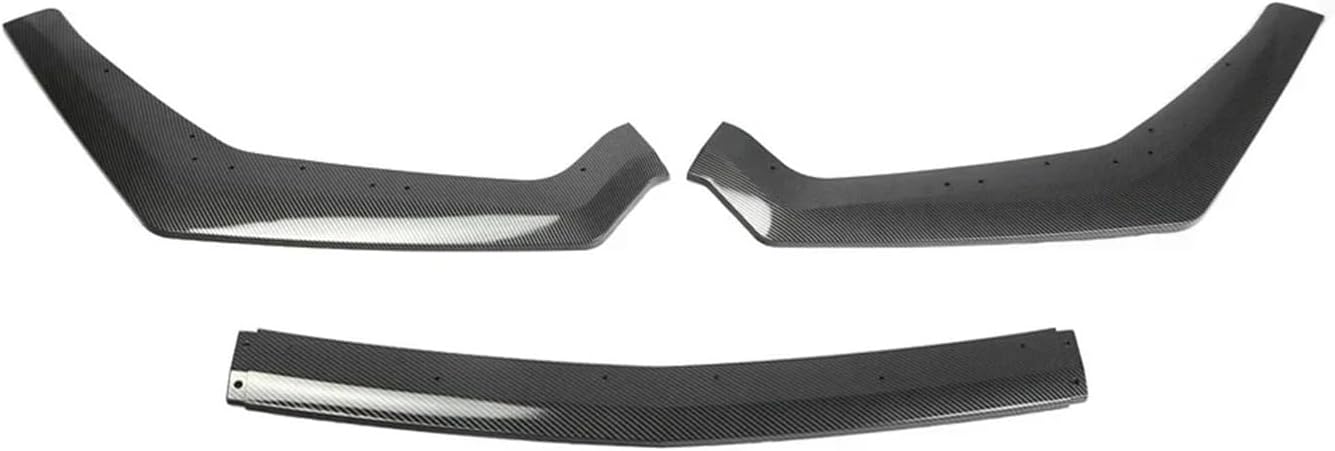 Front Bumper Splitter For Mustang GT 2018-2020 Car Front Bumper Lip Spoiler Body Kit 3-Piece Canard(Carbon Look)