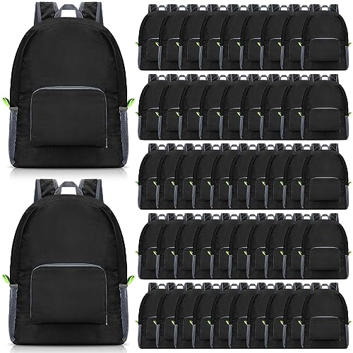 Eccliy 50 Pack Backpacks in Bulk 17 Inches Wholesale Back Pack Basic Backpack for adult Lightweight Outdoor Travel Bookbags(Black) by Eccliy - Used condition - US$71.86