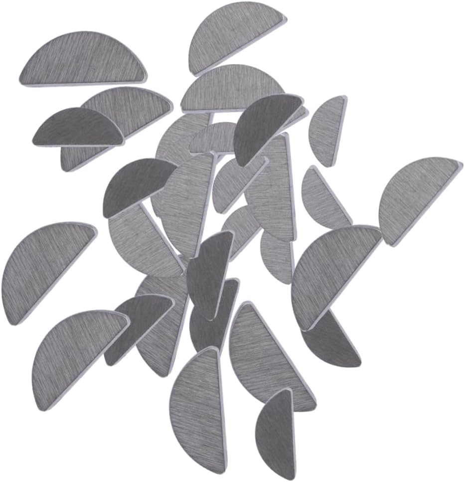 80pcs Variety Stainless Steel Woodruff Keys Semicircle Fasteners Key Stock
