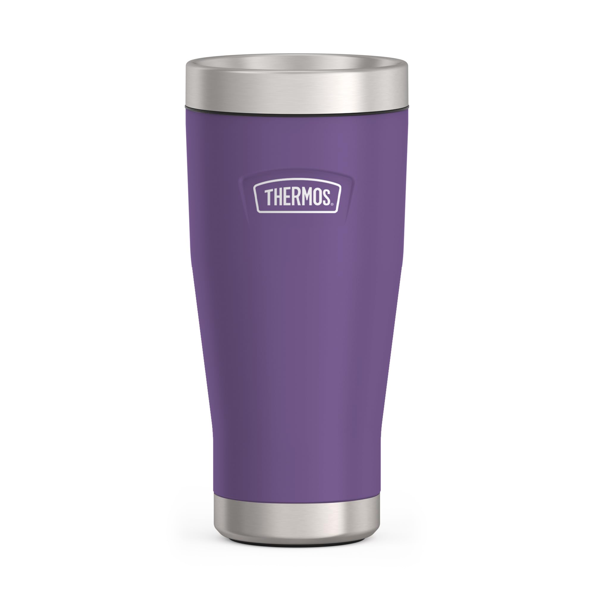 Thermos ICON Thermobecher 0,47 l, 7 h heiß, plum mat | 22 h kalt, auslaufsicherer Edelstahl-Isolierbecher, Kaffeebecher To Go, spülmaschinenfest, für Büro & unterwegs, lila