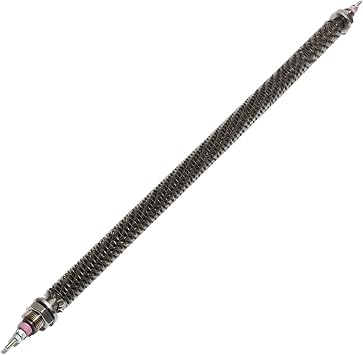 110/220/380V M16 All 304 SUS Straight Tubular Finned Heater Electric Oven Heater Hot Aair Heating Element 300/400/500/600W(500mm 500W,220V)