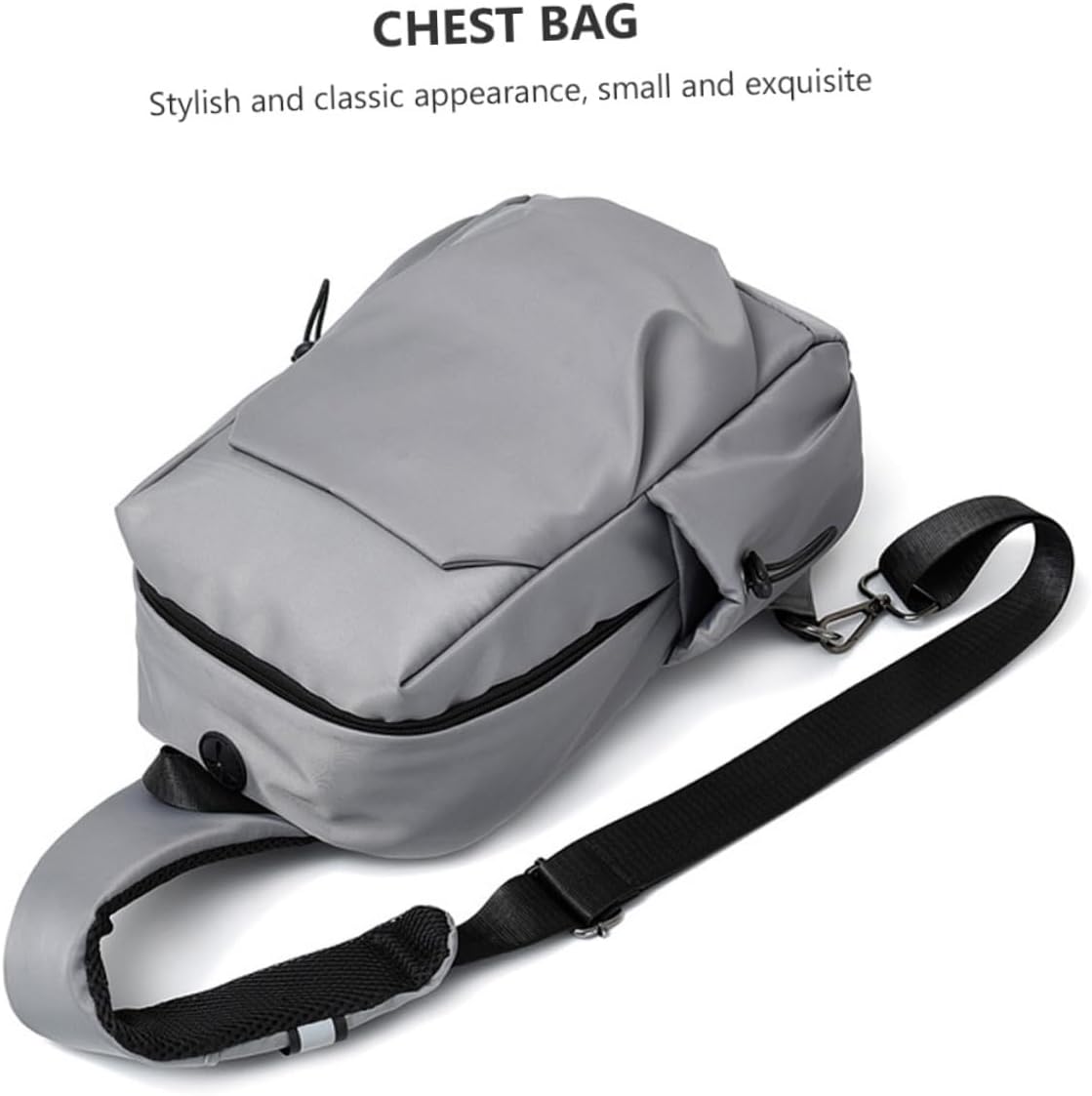 2 Pcs Elegant Chest Pouch for Women Lightweight Backpack Storage Pockets for Travel and Evening Out