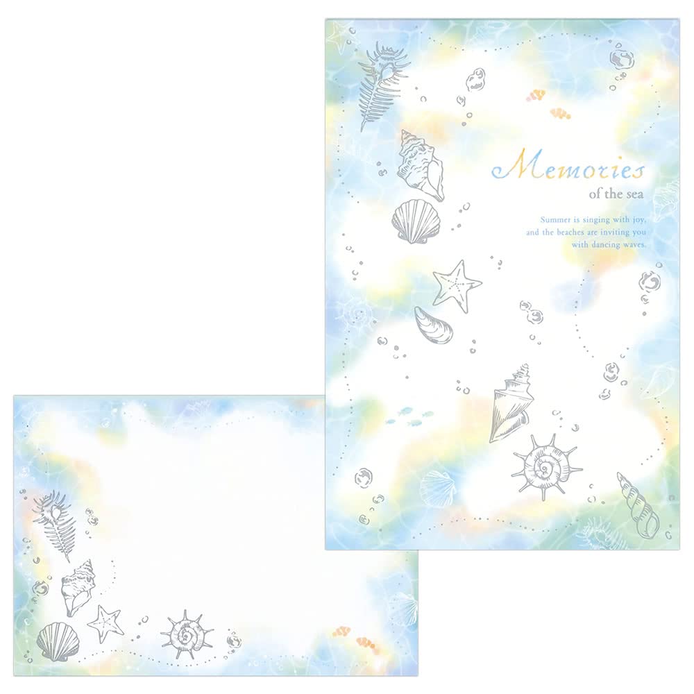 Amazon.co.jp: レターセット 夏柄 A5 夏色 メモリー 4590426