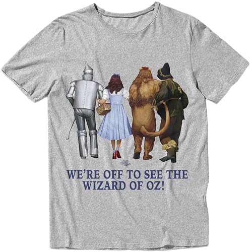Wizard of Oz We're Off to See The Wizard Casual Adult and Kids Sized Unisex Men’s and Women’s Short Sleeve T-Shirt2