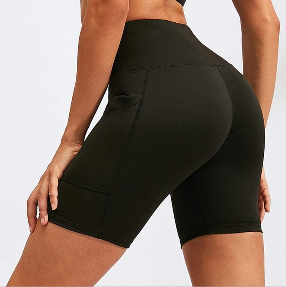 Aoliks Biker Shorts Women with Pockets - 8" High Waisted Tummy Control Running Workout Spandex Gym Volleyball Yoga Shorts - Image 5