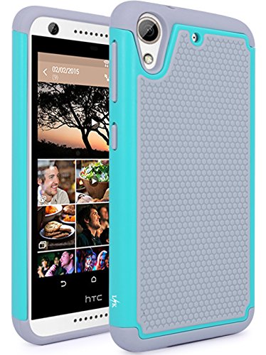 HTC Desire 626 / 626s Case, LK [Shockproof] Hybrid Dual Layer Armor Defender Protective Case Cover for HTC Desire 626 / 626s (Mint)