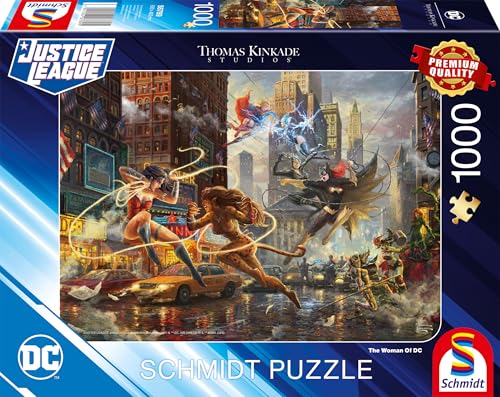 Schmidt Spiele 58789 Puzzle Thomas Kinkade The Women of DC 1000 pièces Multicolore