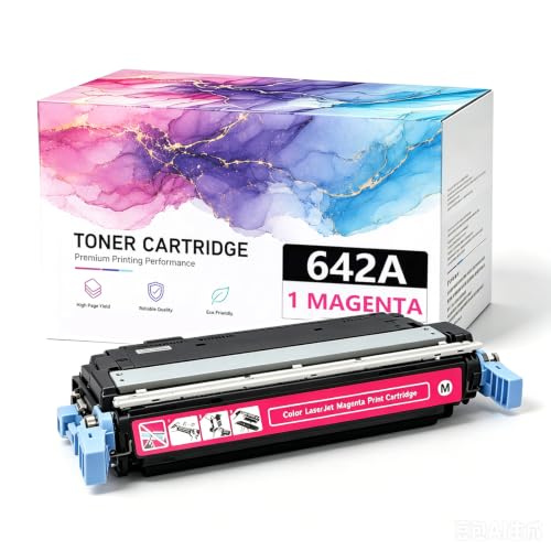 Toner 642A rouge anti-bavure pour corriger les impressions ternes sur CP4005
