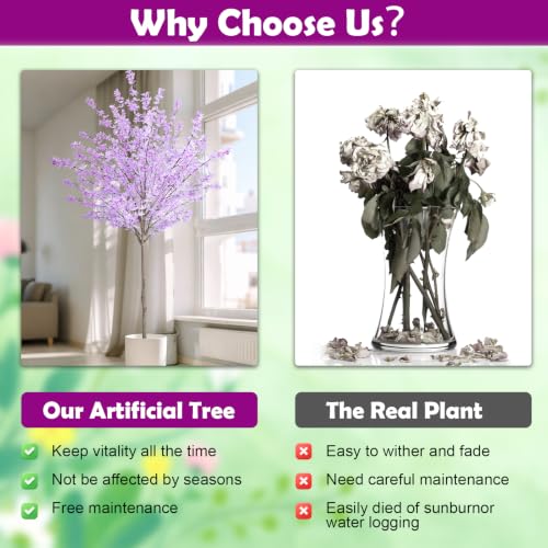 6ft Artificial Winter Jasmine Tree, Faux Forsythia Plant with Cement Base - image 4