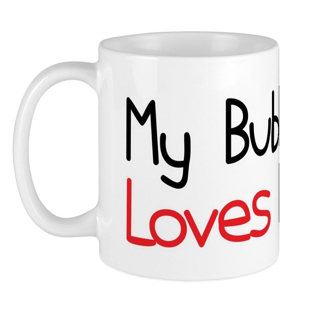 GIVEMEFIVER 11oz Mug My Bubbie Loves Me Printed Coffee and Tea Ceramic Mug- 320 ML Ceramic Coffee Mug 3966