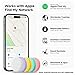 JTD Air Tracker Tags 5 Pack for Find My, 2025 Upgraded with IP68 Waterproof Item Finder with Left-Behind Alert, 5 Colors for Keys, Luggage, Backpack, Wallet. iOS Only.