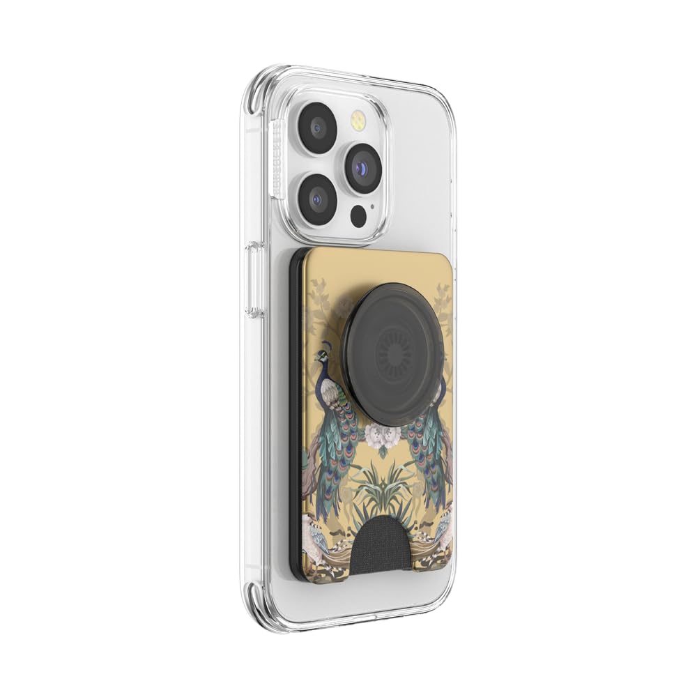 PopSockets: PopWallet+ for MagSafe - Porta carte con PopTop integrato intercambiabile per smartphone e custodie - Secret Garden