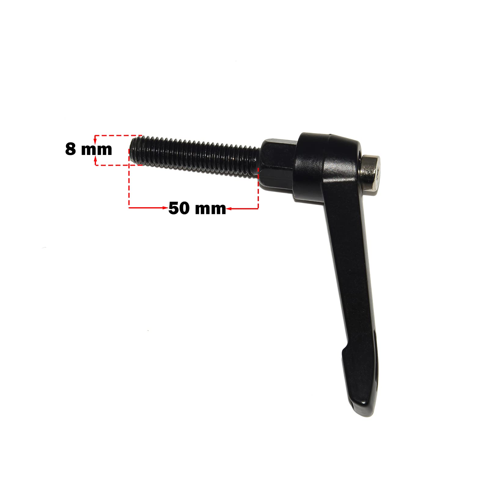 Kipp Adj Handle, MD, 3/8-16, Ext, 1.57, 4.29