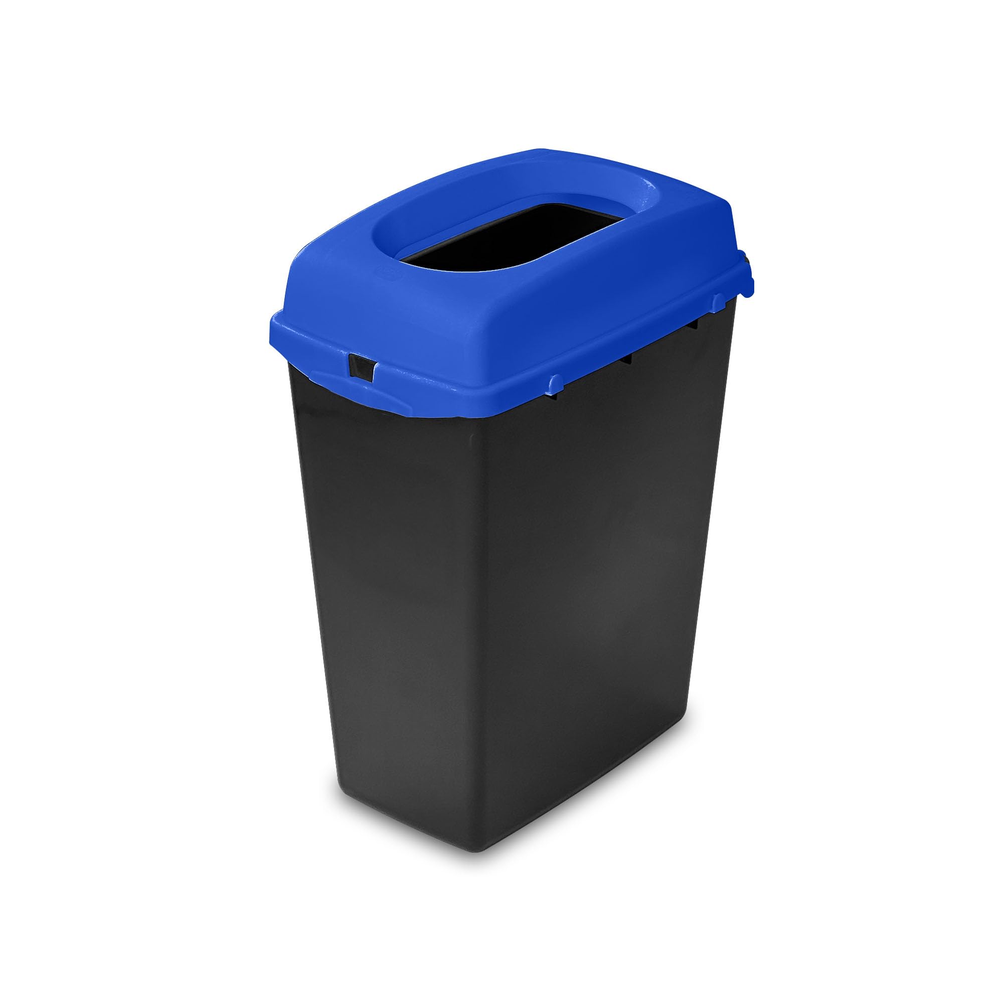 Addis Recycling Bins Kitchen 40L Blue Open Top Bin | Stackable Modular Waste Separation | Colour Coded Recycling for Home & Office | UK Made