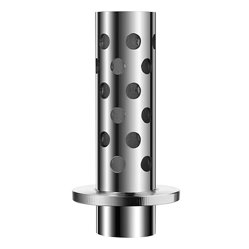 Vista 76 de DZQ Frasco de fundición perforada al vacío, acero inoxidable 304 con brida con base de bebedero de goma, varios tamaños para fundición de metal