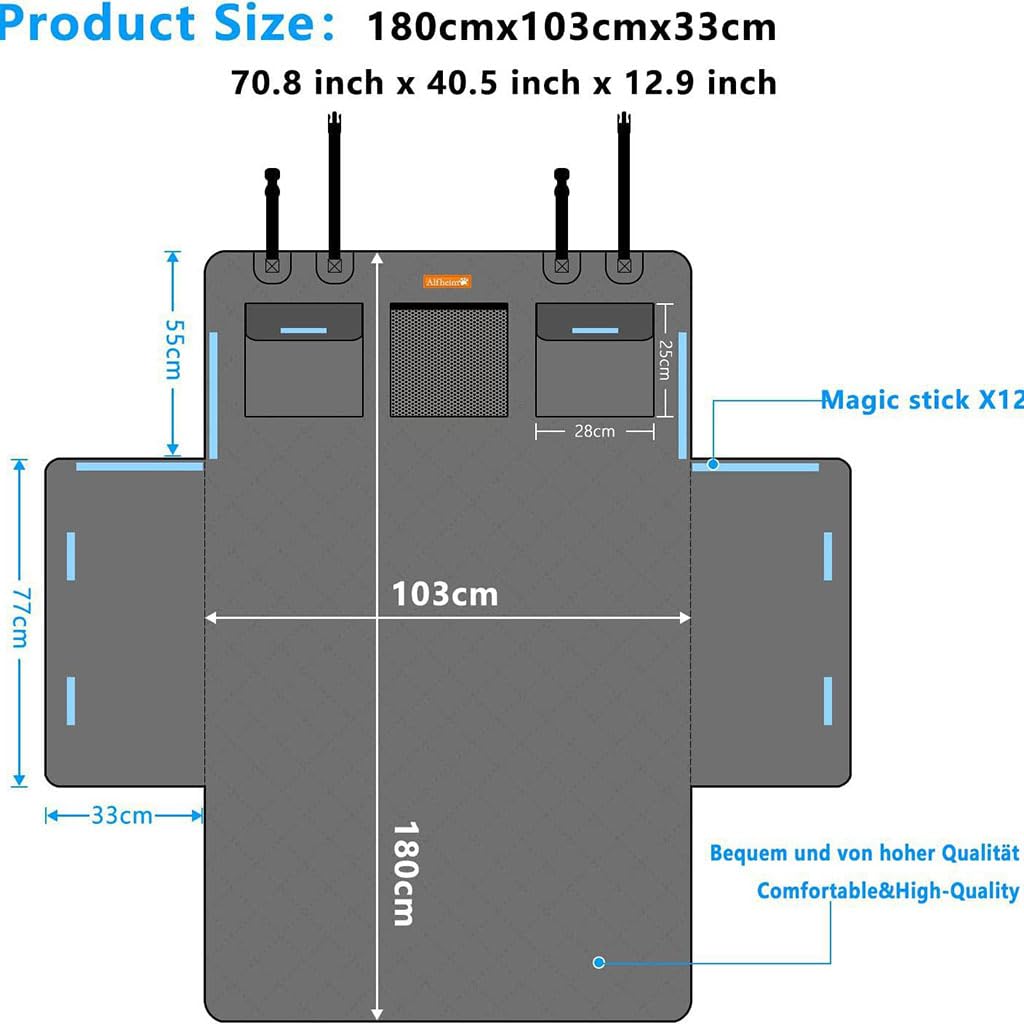 Telo Auto per Cani per Toyota Yaris Yaris Cross 2020 2022-2026 | Protezione Bagagliaio Auto Impermeabile e Resistente Telo Macchina per Cani,A
